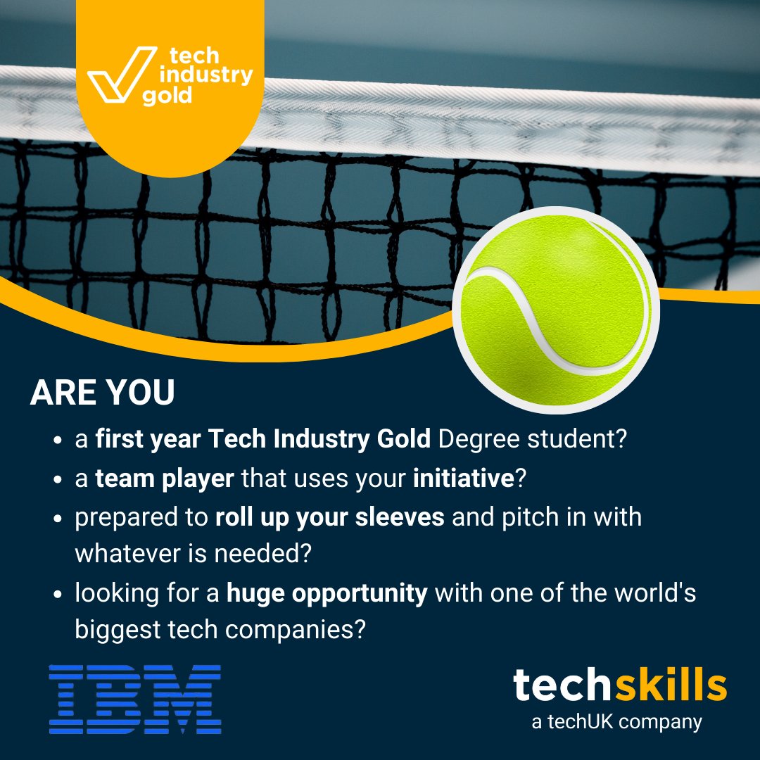 techskillsorg's tweet photo. π¨ A BIG announcement is coming on Monday!
π€© @IBMUKI and TechSkills will be announcing details of a very exciting placement opportunity this Summer, exclusively for first-year #TechIndustryGold degree students
πΎ Have you guessed yet?
#techcareers #summerplacement #techdegree https://t.co/IA7yyLyYeu