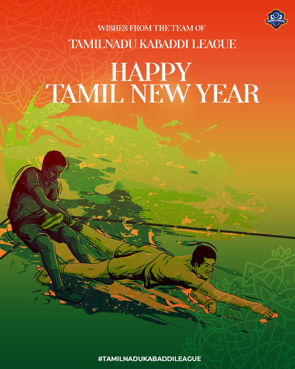 LeagueTamilnadu's tweet photo. Happy Tamil New Year To All 
Wishes From The Team Of 
@LeagueTamilnadu.🤼‍♂️

Kabaddi kabaddi...🔥

#happytamilnewyear

#newyear #TamilNewYear #TamilNewYear2023
#celebration #kabbadiwinningteam #kabbadi2023 #IdhuNammaAatam #kabaddithathuvangal #lycanevents #firstintamilnadu https://t.co/e83GX2PSOU