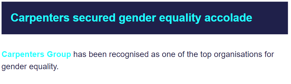 Carpenters Group tweet media