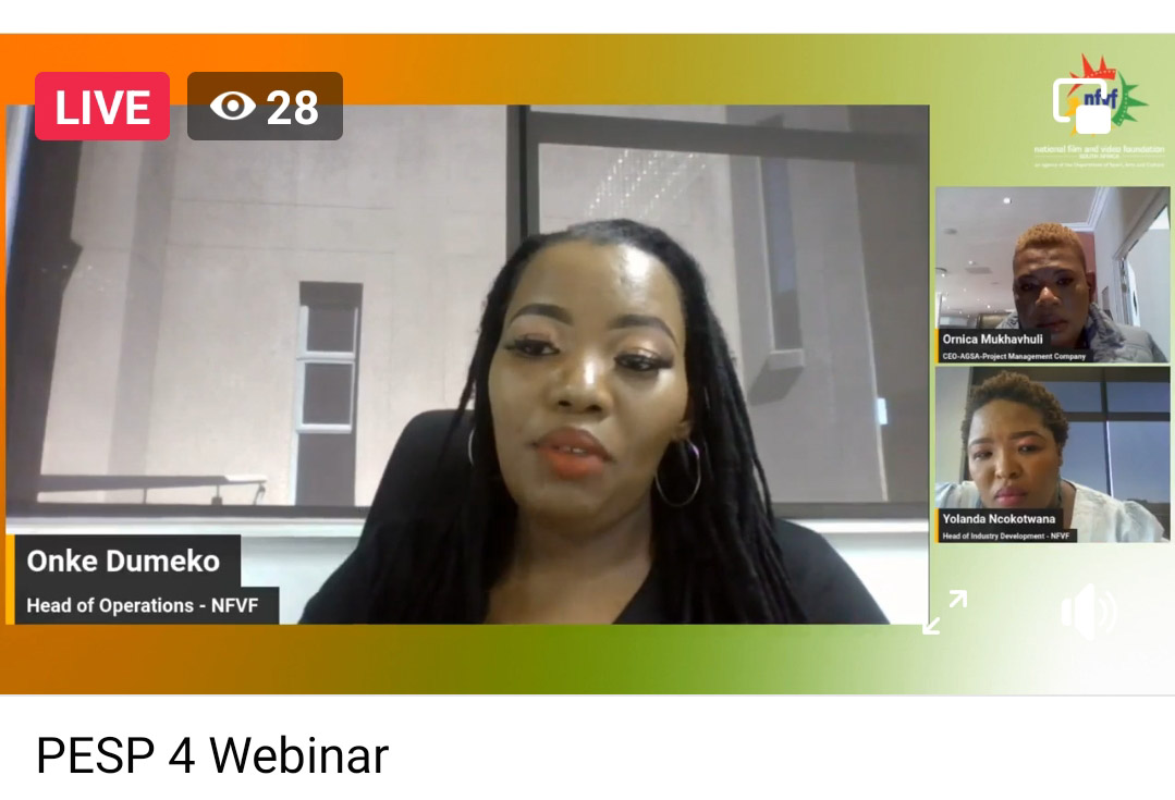 ONS IS TUSSEN < If you in need of any clarity about the Presidential Employment Stimulus Programme #PESP4? Join Onke, Yolanda & Ornica for @nfvfsa interactive #webinar NOW LIVE on #YouTube ow.ly/9tZx50NBgvY < @MddaMedia @basa_news @PhemeloSediti @DocFilmmakersSA @NCapeDSAC