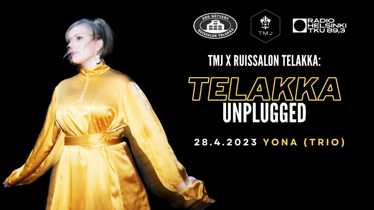 Miltä kuulostaa konsertti-ilta valoköynnösten, viinilaatikoiden ja läheisten ihmisten ympäröimänä?

28.4. Ruissalon Telakalla nähdään toinen Telakka Unplugged -tapahtuma, jossa lavalle nousee upea Yona (trio)😍

Lue lisää: turunmusiikkijuhlat.fi/tapahtuma/tela…

#telakkaunplugged #tmj2023 #åbo