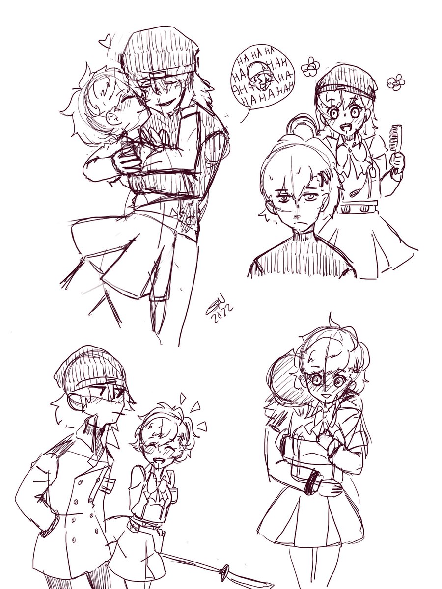BerniniDoodles's tweet photo. I’m so happy that people are playing P3P and are making more art of these two. My 13 year old self would be happy seeing them again. 

#Persona3Remake #P3P #Persona3 https://t.co/R9b9ay2a5i
