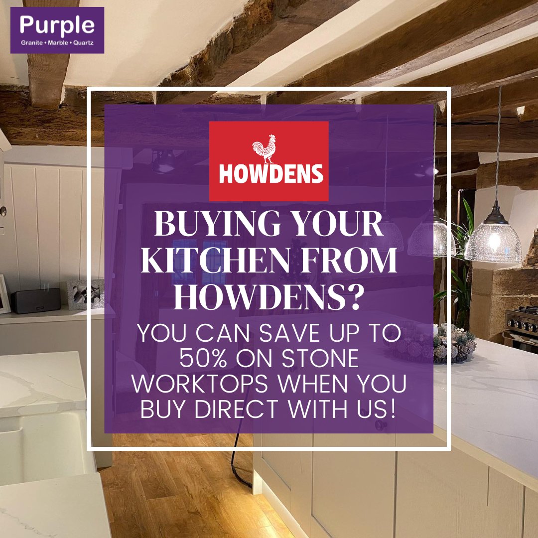 PurpleGranite_'s tweet image. Are you buying your kitchen with Howdens and don't think solid stone worktops are in your budget? Think again!

With Purple you can save up to 50% when compared to Howdens!

#kitchendesign #kitchensofinsta #quartzworktops #kitchenworktops #kitchenreno #howdens