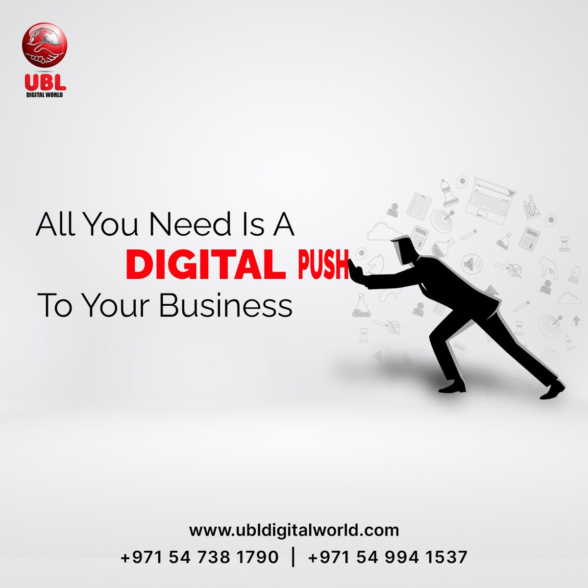 UBLdigitalworld's tweet photo. All you need is a digital push for your business. At UBL Digital World we help your business grow digitally. For more details contact us now. 

🌐 https://t.co/REvvdlaqmx
+971 54 7381790,
+971 54 994 1537, https://t.co/dnY0P4Zqd9