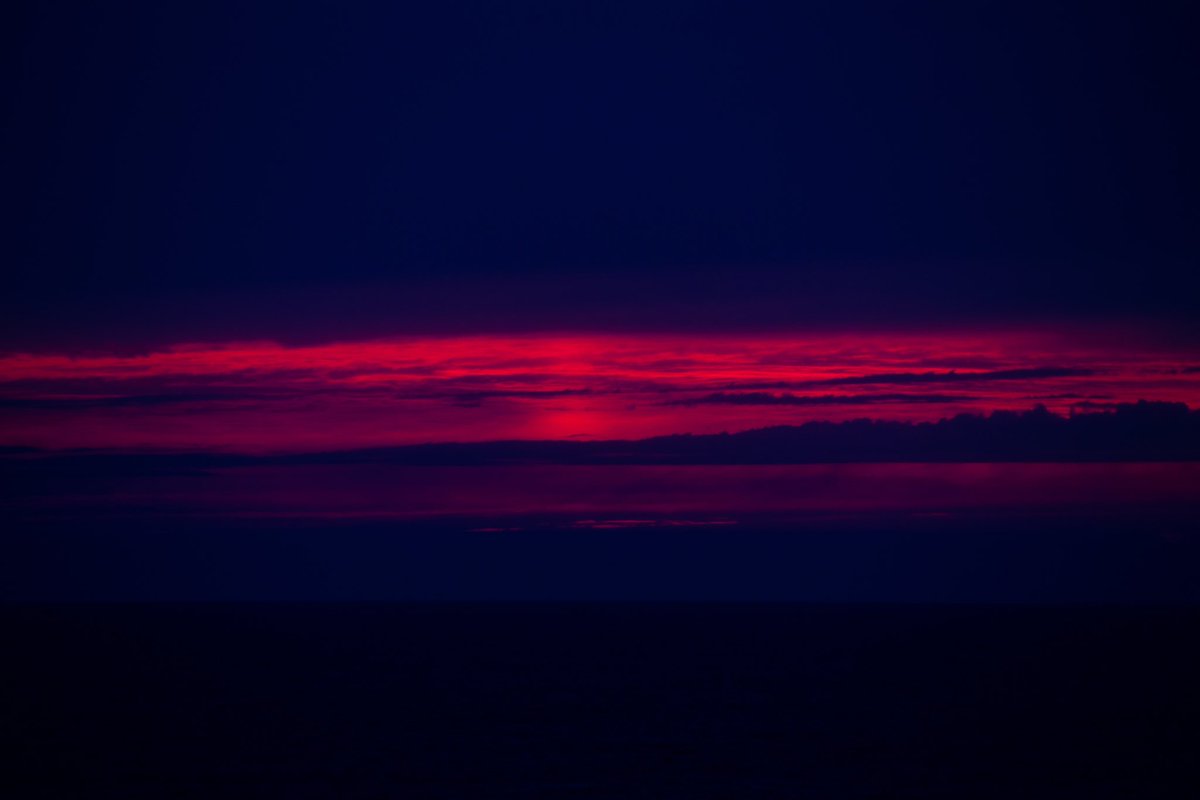 Way after sunset, western Lake Erie