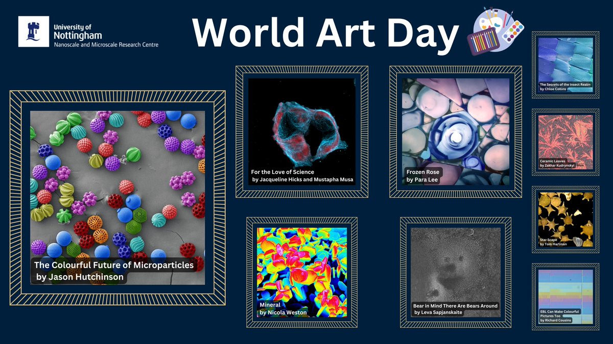 We're celebrating World Art Day 🌎🎨 (15th April) by showcasing amazing 2022 art competition entries from our students and staff. #WorldArtDay #ArtisticResearch #MaterialsCharacterisation #InspiringArt