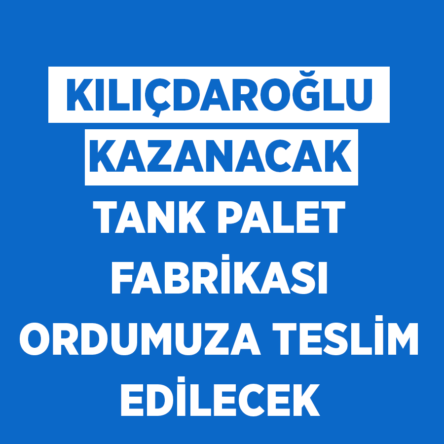 ATuncayOzkan's tweet photo. Kılıçdaroğlu kazanacak, Katar ordusuna peşkeş çekilen Sakarya’daki Tank-Palet Fabrikası geri alınıp, şanlı ordumuza, Mehmetçiğimize iade edilecek. https://t.co/ADtNw8Kd9p