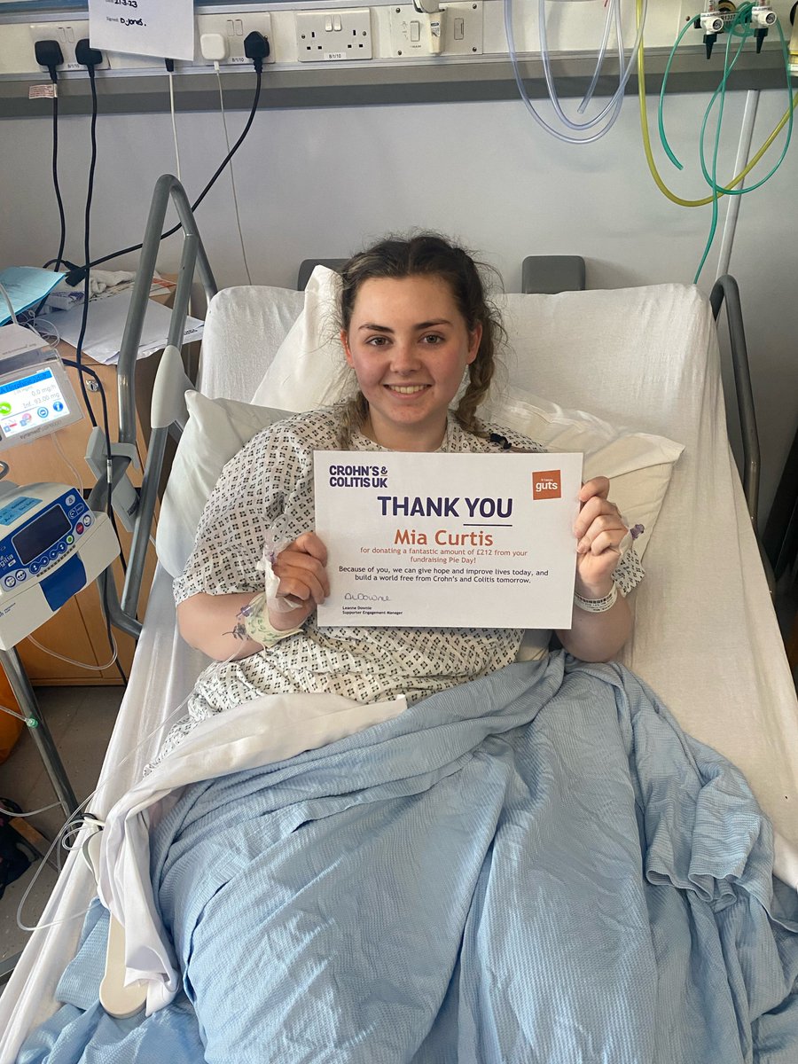 This week's #FridayFundraiser is Mia, who raised an incredible £212 from her Pie Day! 'I decided to fundraise after being diagnosed with Crohn's just before xmas. I felt so lonely and like my entire life was over but the support I had from the charity was absolutely amazing' 💜