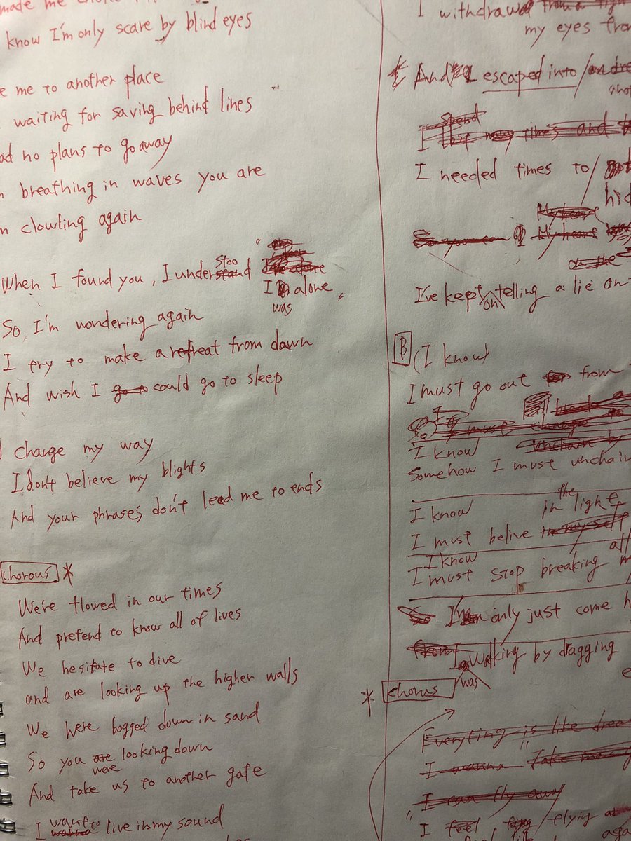 GROUNDLEVEL18's tweet image. 『Against the past』の 歌詞。

作詞者の努力を感じます。

作曲ばかり目が行きがちですが、歌詞作りには更に時間が必要ですよね。

新曲完成に向けて頑張ります🔥

＃GROUNDLEVEL