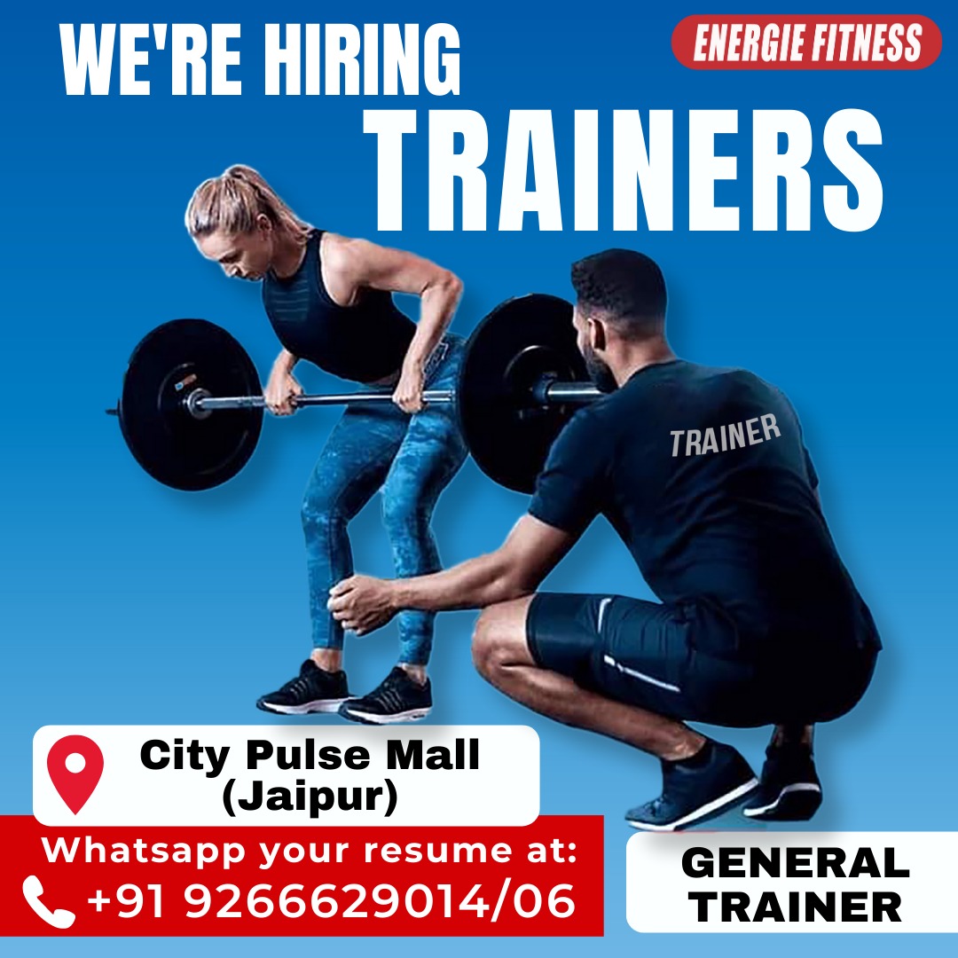 HIRING ALERT!

We are Hiring for Gym Trainers

'Don't Miss this Opportunity'

Location: City Pulse Mall (Jaipur)

For more Detail Contact on 
(9266629006/9266629014)

#hiring #fitness #energiefitness #jobsearch #vacancy #UrgentHiring #jobvacancy #hiringnow #workout #hiring2023