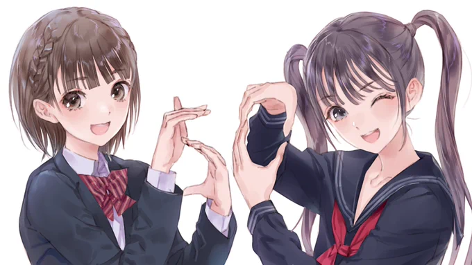 #ブルリフS ダウンロード50万人達成したから記念イラスト描いといて下さいね、つって言われてモタモタしてたら100万人達成してて吹きました ごめんネ 