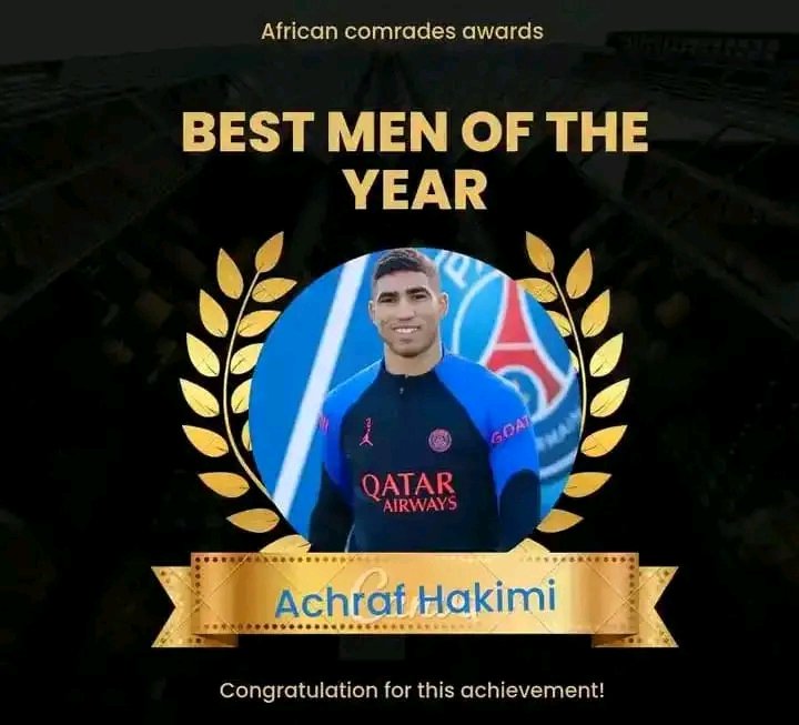 Dear @AchrafHakimi , we Africans are proud to have a mama's boy like you. You are a certified comrade