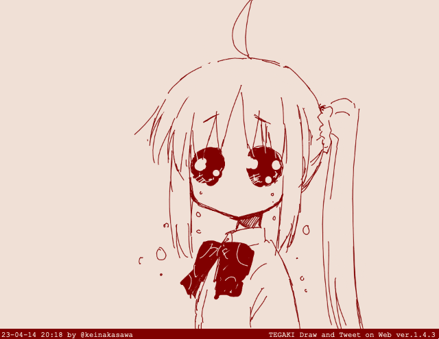 1girl solo monochrome dated long hair ahoge red theme  illustration images