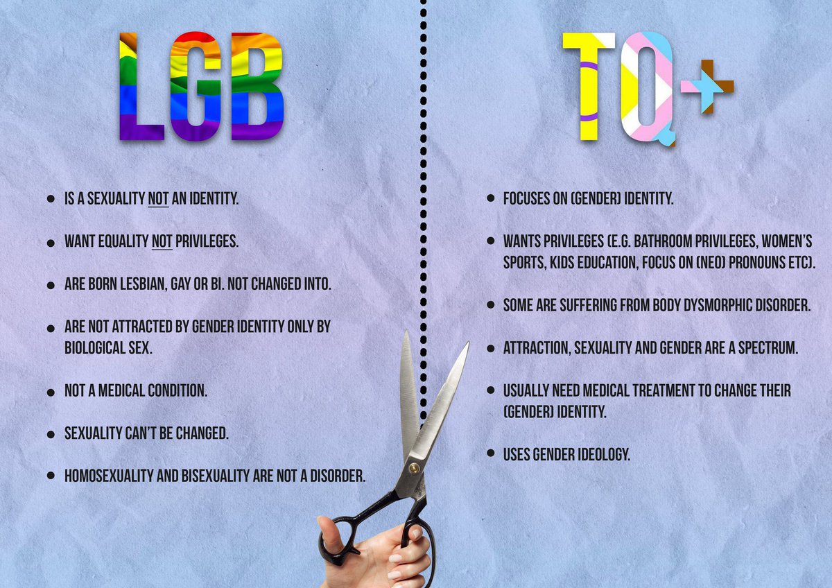 TemplarKnighter's tweet photo. @SteeleDaddy I’m Gay NOT QUEER, The LGB community wants nothing to do with the TQ+, who have pushed gay rights back 30 years. #LGB #LGBWithoutTheT #ImGayNotQueer #TransViolence #TransWomenAreConMen https://t.co/hDklpeAI3O
