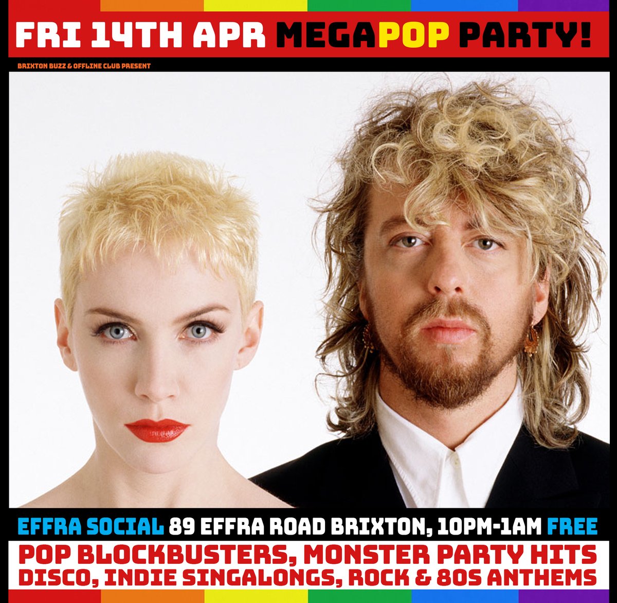 offlineclub's tweet photo. TONIGHT! ABBA, Fleetwood Mac, Taylor Swift, Bowie &amp; more at Brixton’s MegaPOP party, Fri 14th Apr 2023 – free entry!

https://t.co/zum7agx7L5

#FleetwoodMac #abba #TaylorSwift  #davidbowie #brixton #LGBTQ #free #fridaynight https://t.co/LSUQnXhW2Y
