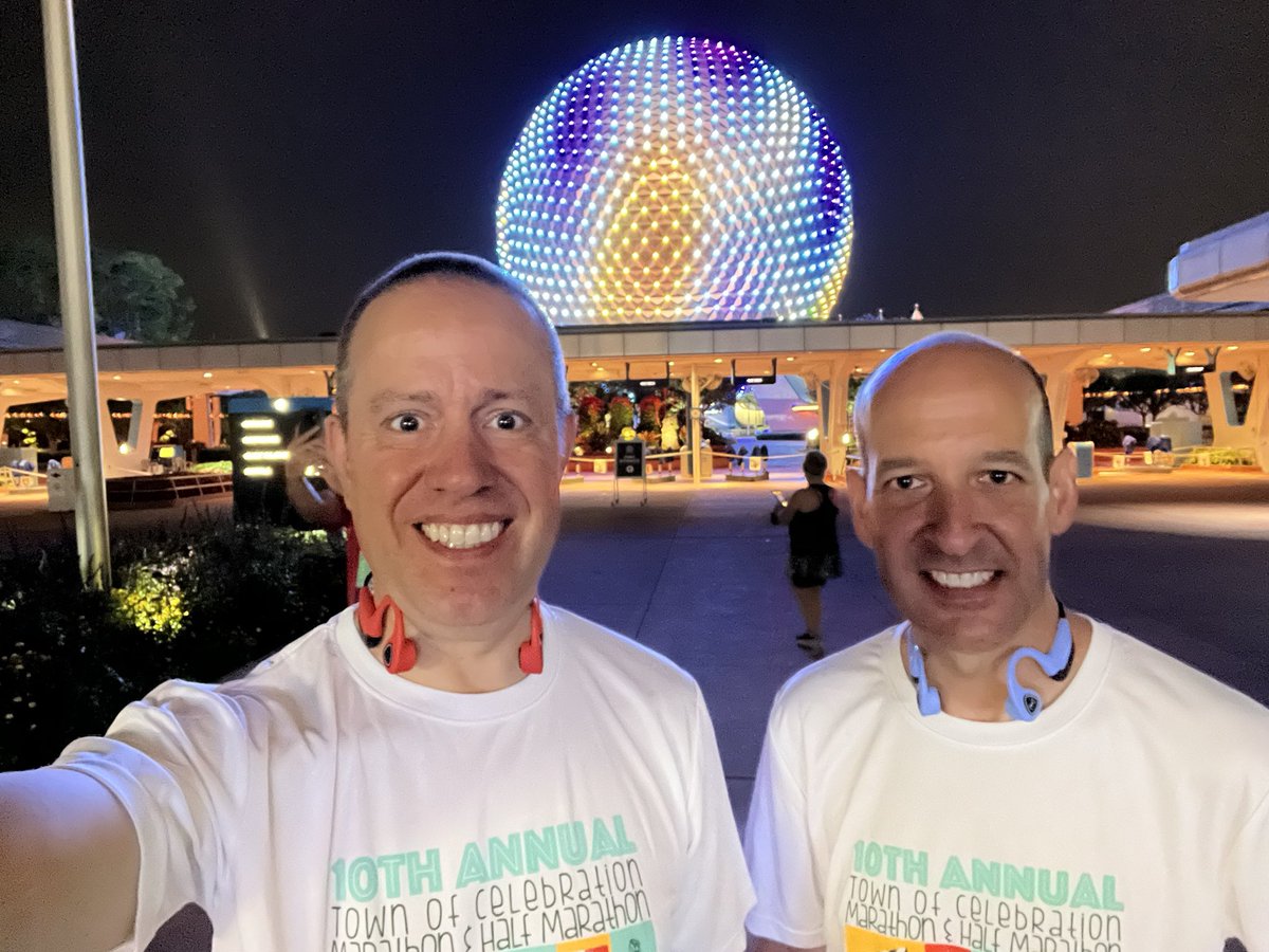 StevieAndLane's tweet photo. Completed the first of 3 @runDisney #runDisney races this weekend. The #SpringtimeSurprise #5K is in the bag! Warm morning but enthusiastic runners! °o°

#SpringtimeSurpriseChallenge #10K &amp; #10mile #runs to go! 

Oh and we saw our @UCF @ourmedschool colleague @ShayneGueMD there! https://t.co/29HfHJrkT1