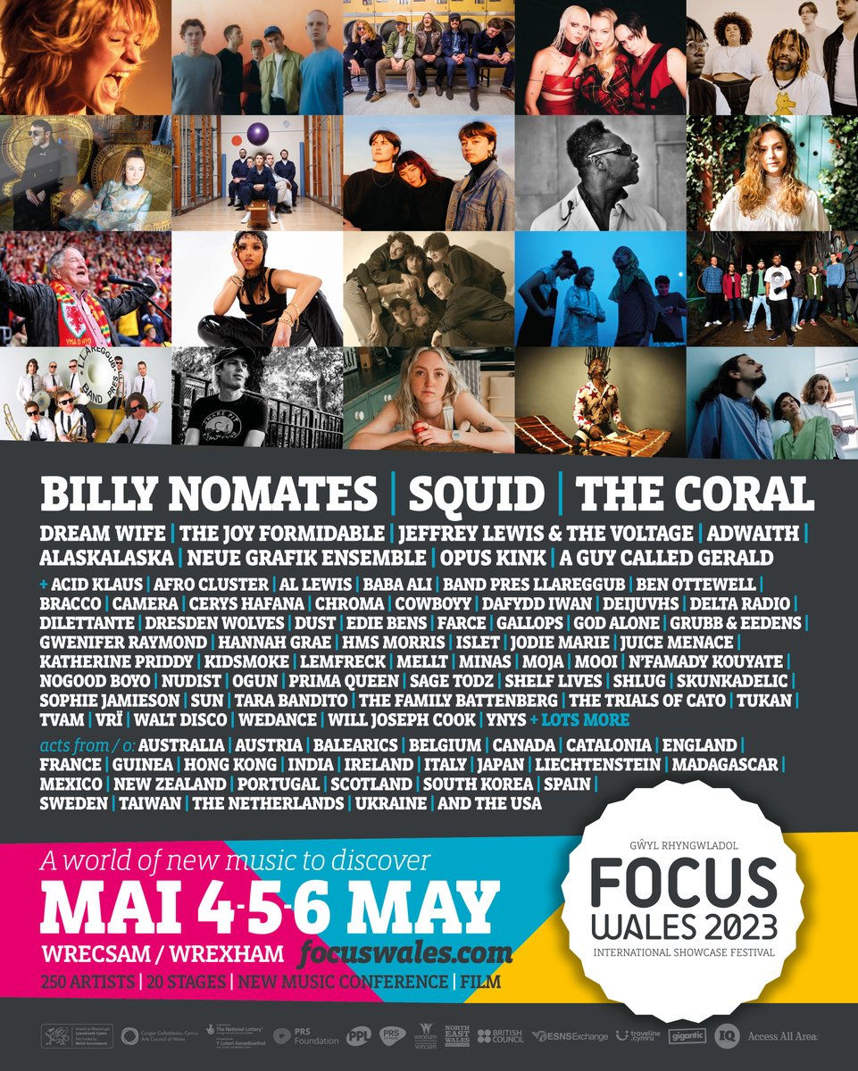 ICYMI // The @FocusWales schedule has arrived at @stereoboard 🏴󠁧󠁢󠁷󠁬󠁳󠁿 Start getting yourself organised for the Wrexham festival feat @_billy_nomates @thecoralband @squidbanduk @adwaithmusic @afrocluster @CHROMAbanduk + LOADS MORE 👉 bit.ly/3mGLphc