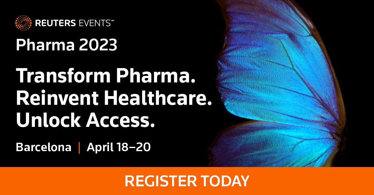 🌍 Only a few days left until Reuters Events Pharma 2023 in Barcelona!

⚡ Meet us there! ⚡

▷ Let us know you will be there by emailing us at partner@promptlyhealth.com.
lnkd.in/gGd4GGni
