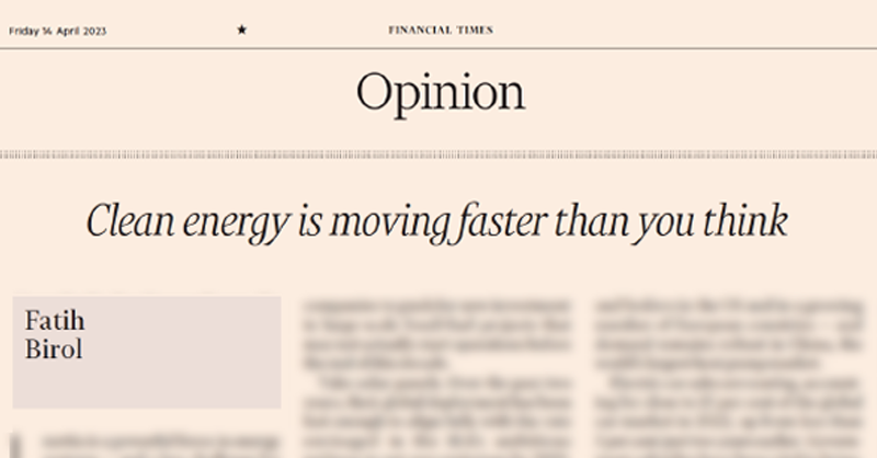 fbirol's tweet photo. The clean energy economy is emerging much faster than many people think and this needs to be taken carefully into account by governments, industry &amp; investors

My op-ed for today's @FT on how solar, electric cars, heat pumps &amp; more are changing the game ⬇️