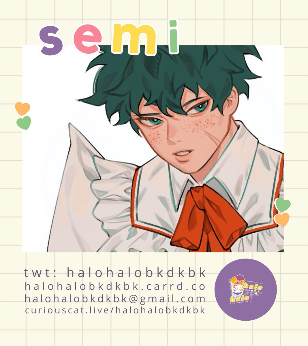 #HHZ #HHFiloZine 🍨

Our local queer Filipino illustrator Semi is here to deliver the prettiest and most sultry-looking Izuku. 

Please, look at Semi's Deku right now and tell me that you can deny him when he asks you for extra rice with his chicken joy. 😂 

Welcome <a href="/semiT__T/">🔞</a>!!
