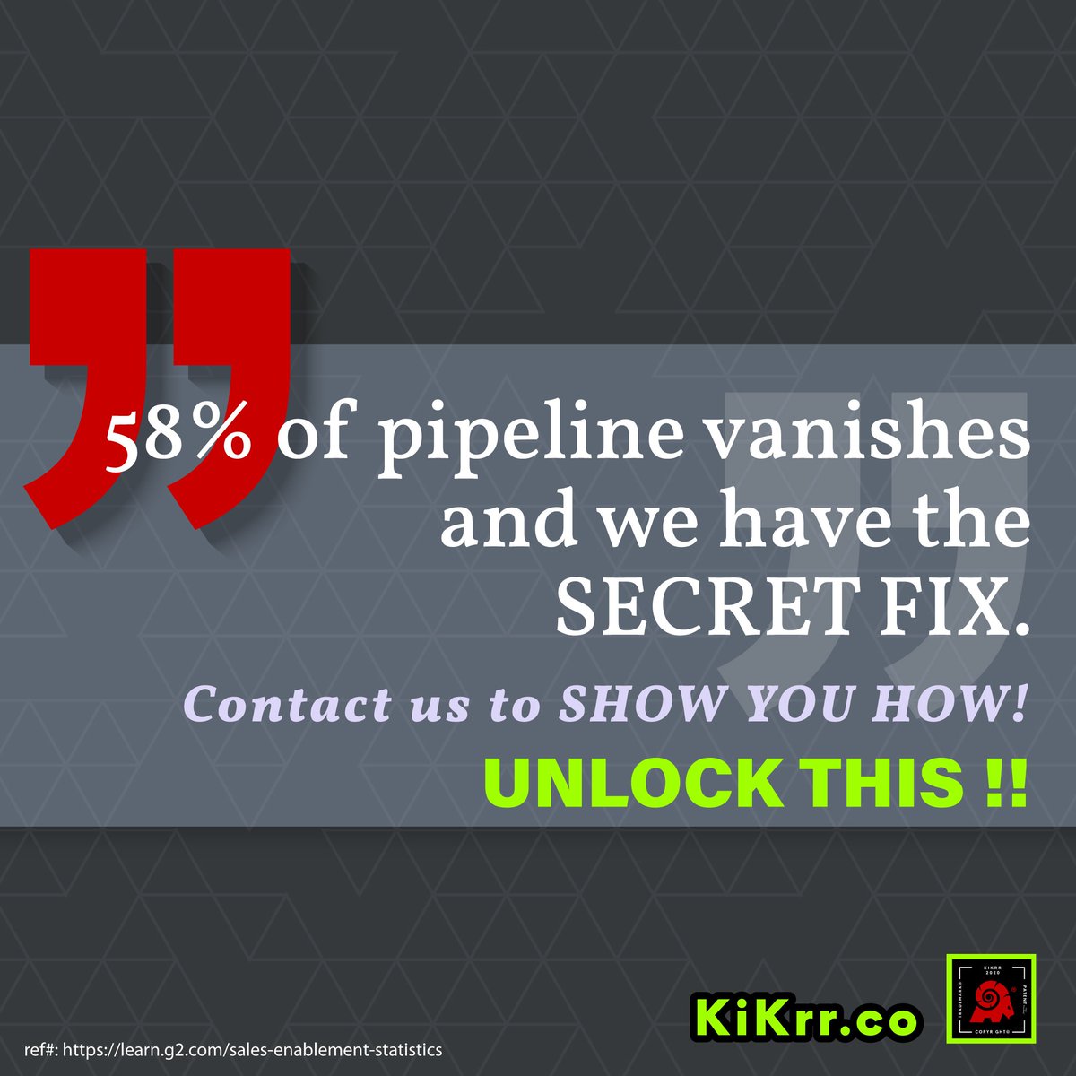 craigellrod's tweet image. Sales reps waste $100,000 per deal. 58% of leads disappear in the funnel. YET 74% of buyers choose the first vendor to show value.
.
kikrr.co/fixmypipe/
.
#KIKrr
#CONVERTEDleads
#PIPEmasters
#FUNNELbusters
#HACKERverse
#MARKEThacks
#SECRETtool
#WEB3
#SalesAI