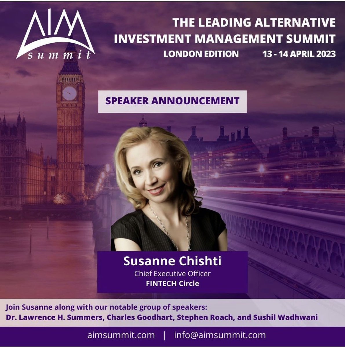 SusanneChishti's tweet photo. Honoured to speak at the Leading Alternative Investment Management Summit in London today about fintech investing
#fintech #investing #fintechinvesting #blockchaintechnology #digitalassets #alternativeinvestments #aimsummit #fintechleaders #fintechcircle #investmentmanagement https://t.co/r3TJQBoiBF