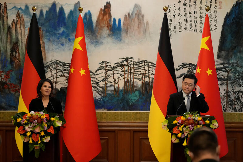 China is willing to work with Germany on the economic and trade fronts, and the two countries are partners, not adversaries, its foreign minister Qin Gang said reut.rs/40o05jr