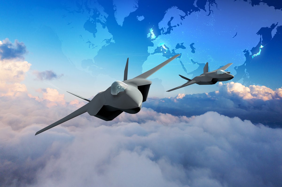 RoyalAirForce's tweet photo. A £656 million funding allocation into the Global Combat Air Programme will push the sixth-generation fighter jet programme into the next phase, focusing on tech to make it the most advanced aircraft the RAF will have ever flown.

More: https://t.co/gsiEy2x7zs
#SecuringTheSkies https://t.co/YEboKSUSkq