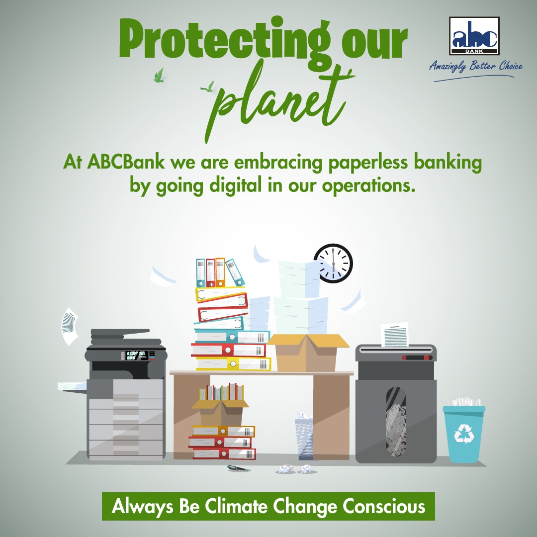 We encourage our customers to use our digital banking platforms to protect our environment!
Mention 3 transactions you can easily carry out via our ABConnect Mobile App or Internet Banking.
Share correct answers, retweet &amp; follow our pages for a chance to win 10GB data
#ESGgoals