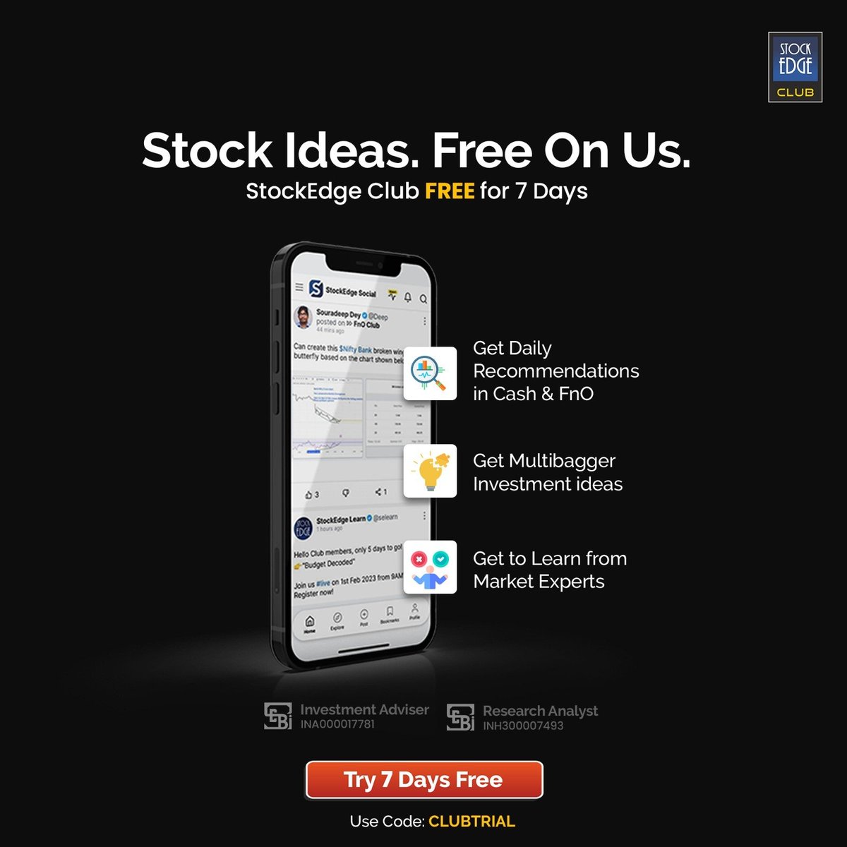 jyotibudhia's tweet photo. Find me on @stockedgesocial giving stock recommendations backed by quality research and my experience. 

🎉 Exciting news! 🎉 Now get my stock ideas along with many other features free for 7 days!  Use code CLUBTRIAL to take advantage of this amazing offer! 
Register now 👉https://t.co/fbnSapFgVY

@reachsj @vivbajaj @shuchi1114 @StockEdgeSocial @mystockedge @elearnmarkets