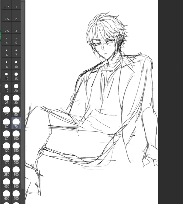 im talking to myself so hard what i just did *try to doin' sth other than portrait* ('。・v・。`) 