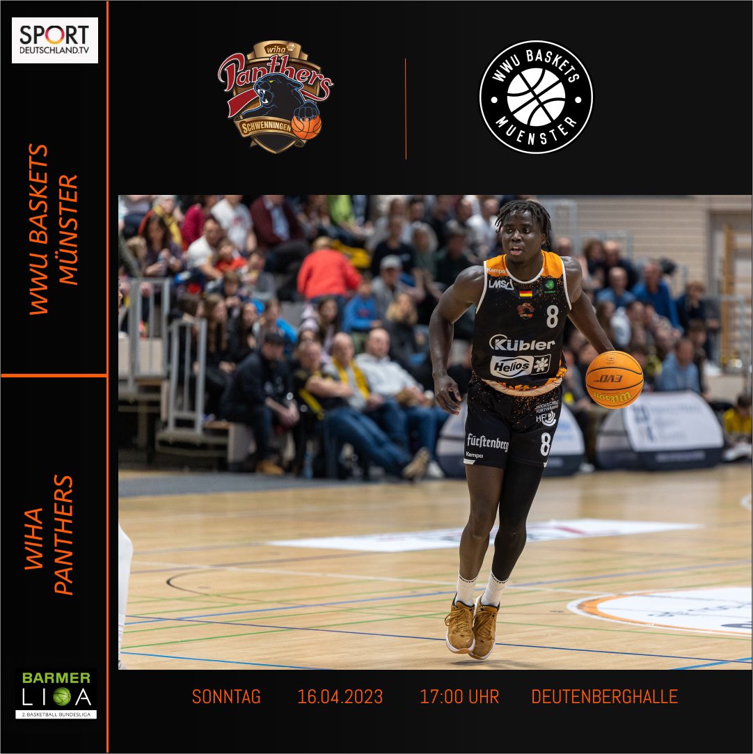 Nach der Spielabsage vom Mittwoch können die wiha Panthers wieder auf ausreichend Spieler zurückgreifen, um das Heimspiel gegen Münster am Sonntag (16.4., 17 Uhr) austragen zu können.

wiha-panthers.de/genesen-gegen-…

#ProABaby