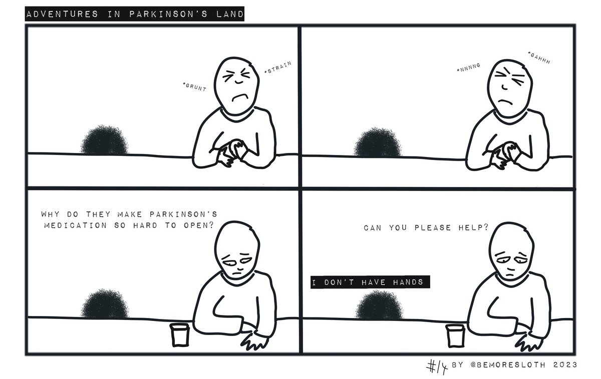 The webcomic that you invite round for dinner only to find yourself several hours later looking at your watch dropping hints that it really is your bedtime, is here. #Parkinsons #ParkinsonsDisease #yopd