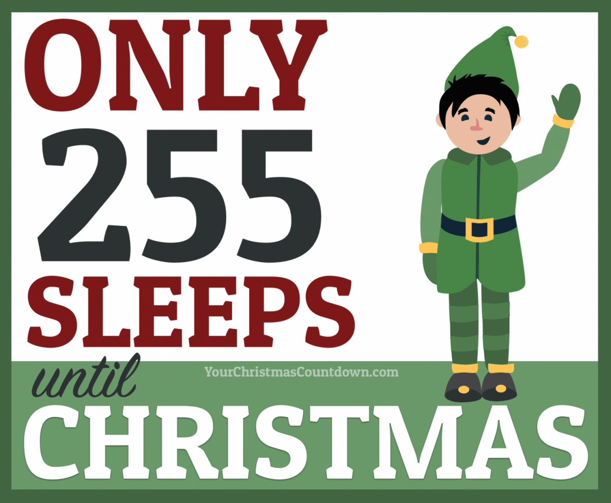 christmas_clock's tweet image. 255 SLEEPS UNTIL #CHRISTMAS!
 🕒 YourChristmasCountdown.com 🎄🎅