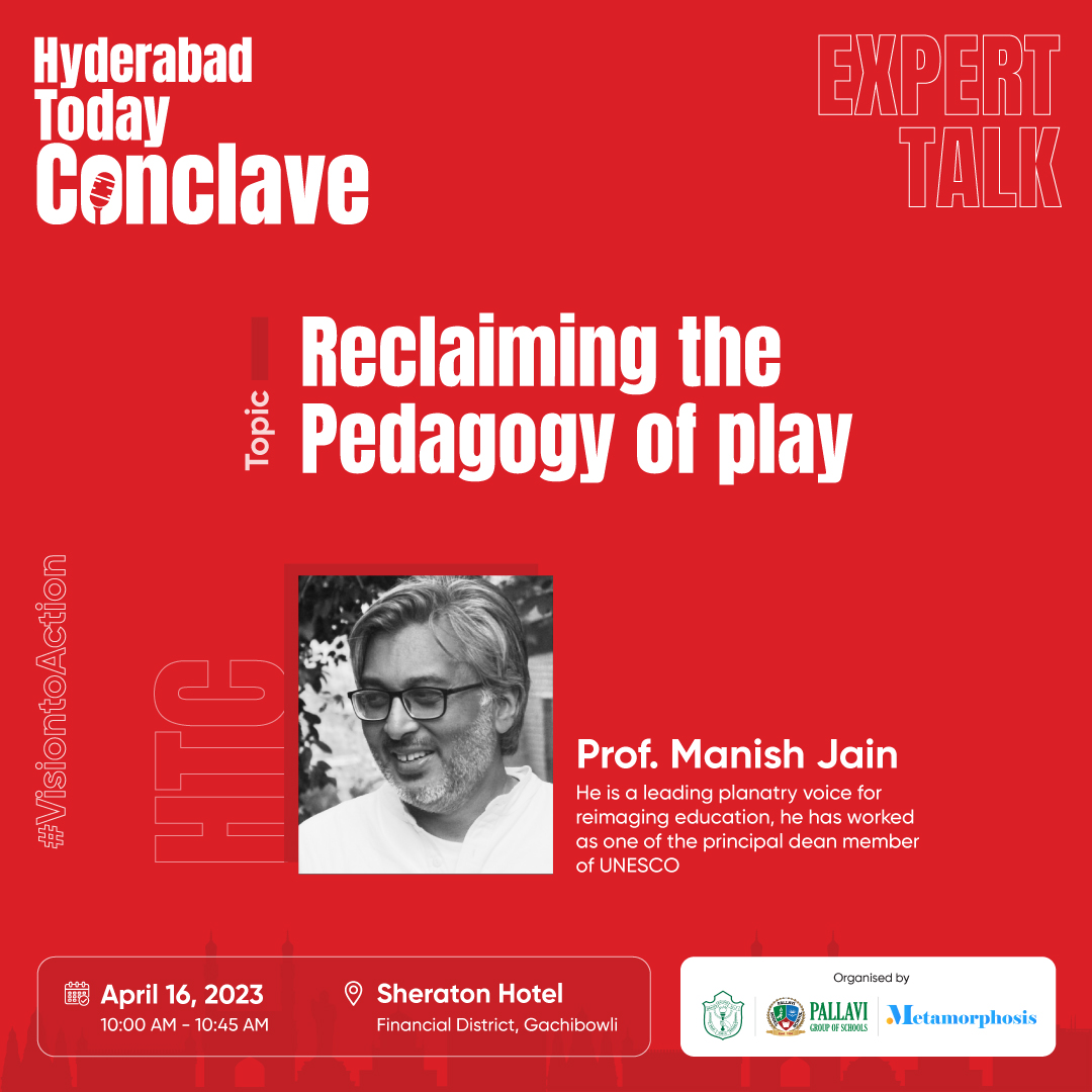 Play Your Way to Success with Prof. Manish Jain at HTC 2023! 🚀 Join us for an electrifying virtual keynote on day 02 and learn how to Reclaim the Pedagogy of Play! 🎮 Don't miss out on this game-changing session! 
#HTC2023 #Visiontoaction #dreamtodo #hyderabadtodayconclave