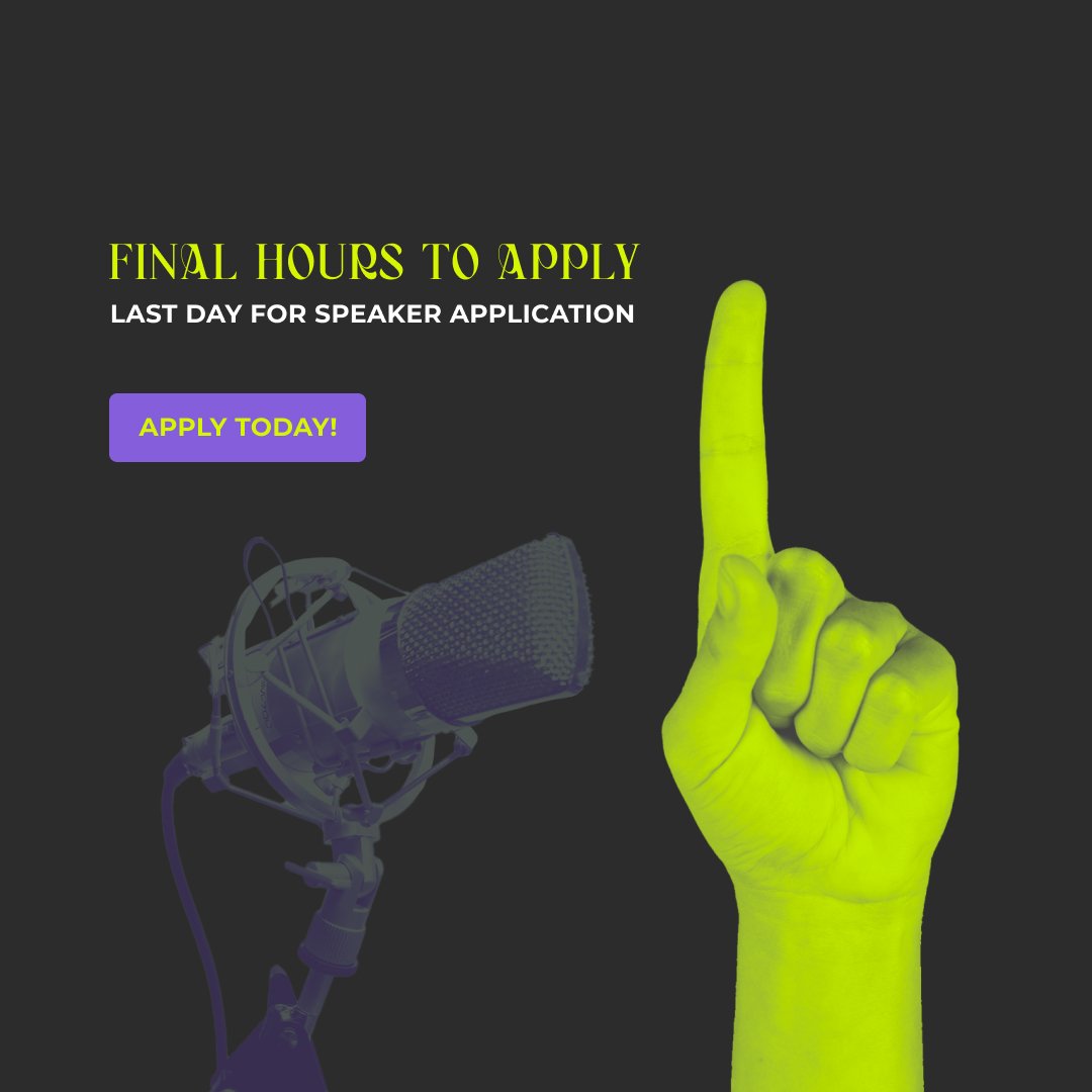 umodesignschool's tweet photo. LAST CALL for W Summit speaker proposals! Submissions close at 11:59 pm IST today. Don't miss your chance to present share your insights and inspire! 
Submit your proposal now: https://t.co/ZyW6jBdUOg

#WSummit #WomenInDesign #CallForSpeakers #LastCall https://t.co/ta72scFwe5