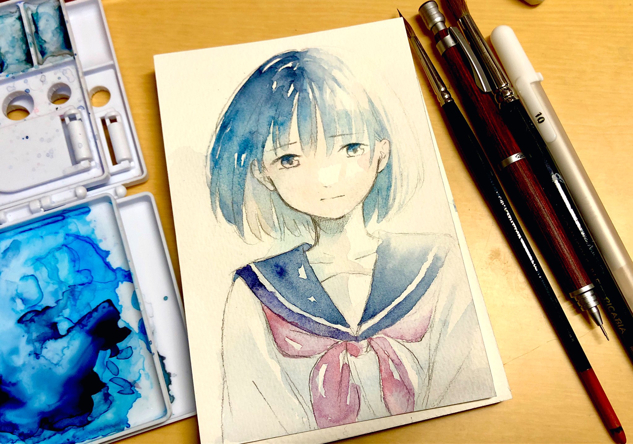 絵描きhiro C「青空の破片」 青瀬きいろ on X: 