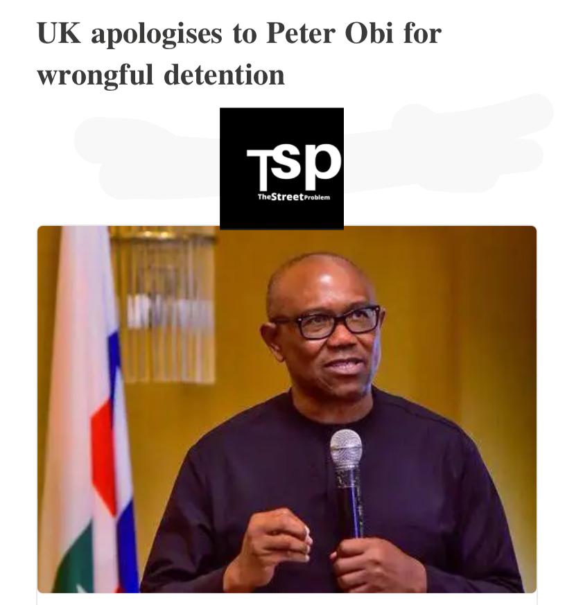 United Kingdom Apologises to Peter obi for wrongfully detention.

#GangsOfLagosOnPrime #isaleeko isalẹ eko