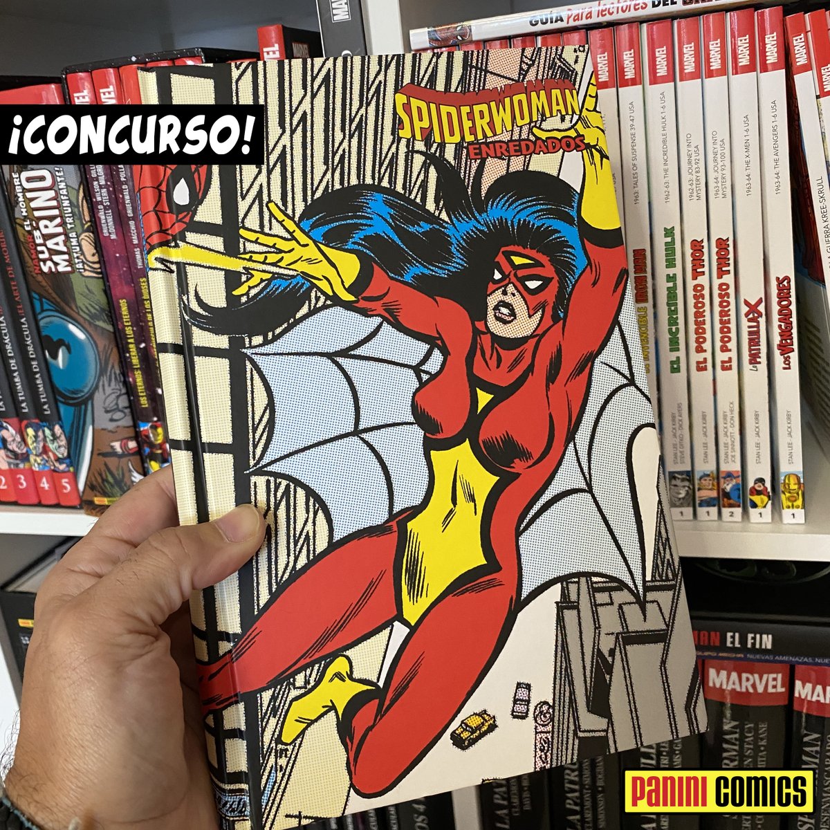 PaniniComicsEsp's tweet photo. Gracias a todos los que seguisteis ayer los tweets de #BibliotecaMarvel de 1963. Queremos celebrar la aparición de las dos nuevas series SORTEANDO este Marvel Limited Edition de Spiderwoman. 
Follow + RT a este tweet. 
Hasta el 16 de abril. 
https://t.co/DHxurEIeah
#PaniniComics https://t.co/ImmRvTl8Nx