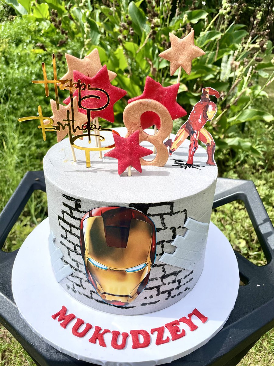 DesignCakesTale's tweet photo. Iron man themed cake☺️
#designcakestalent #thatwarmfuzzyfeeling #party #patisserie #cakelover #zimbaker #hararebaker #cake #boyscakes #birthdaycake #avengersthemedcake #cakesforboys #mcucakes #ironmancakes #avengerscake #mcu #tonystark #iloveyou3000 #marvelcake #cakedecorating https://t.co/T8EcLecbNB