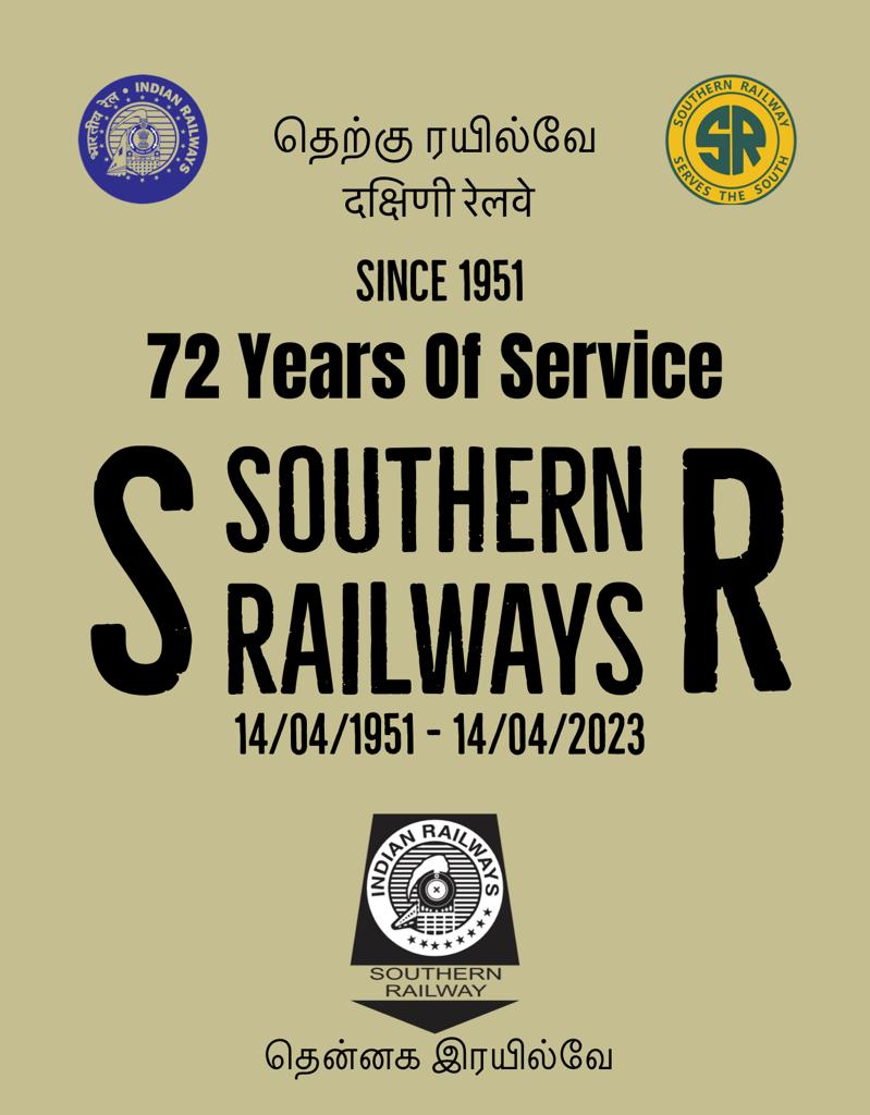 CUDRUA's tweet photo. புத்தாண்டு நல்வாழ்த்துக்கள்🥳
Happy Birthday to #SouthernRailways ✨
@GMSRailway @DRMTPJ @SalemDRM @drmmadurai @RailMinIndia @srdomtpj #dcmtpj
#SR #CUDRUA #Railfans #Cuddaloredistrict https://t.co/Qg1e0lpFFR