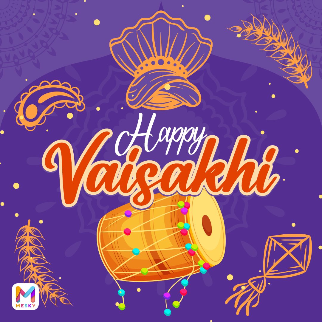 MeskyIndia's tweet photo. Vaisakhi di vadhaiyan!
@MeskyIndia wishes you a bountiful harvest and a joyous celebration filled with love, laughter, and blessings. May this auspicious day bring happiness and prosperity to you and your loved ones.
#HappyBaisakhi #harvestfestival #mesky #good4u #shopsmart https://t.co/YeXbn5f7FB
