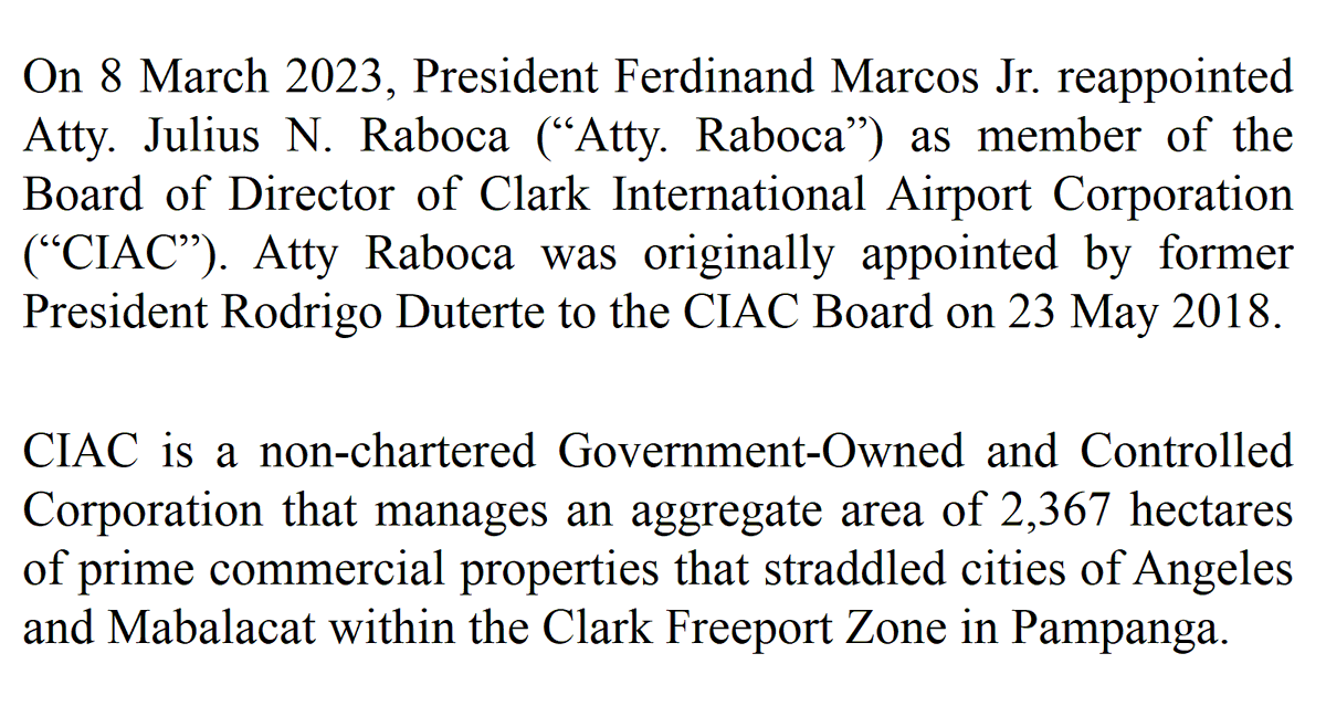 veralawph's tweet photo. Co-managing partner appointed member of the CIAC Board https://t.co/pEKkzWtRxM