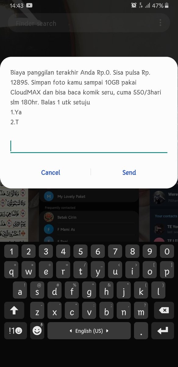 ridcurid's tweet photo. Selamat siang @Telkomsel mohon bantuannya. Apakah pesan pop up ini bisa dinonaktifkan? Karena sangat mengganggu, setiap kali selesai telfon selalu muncul dan layar handphone selalu menyala sebelum pesannya dikeluarkan https://t.co/PRD8tvNEWM