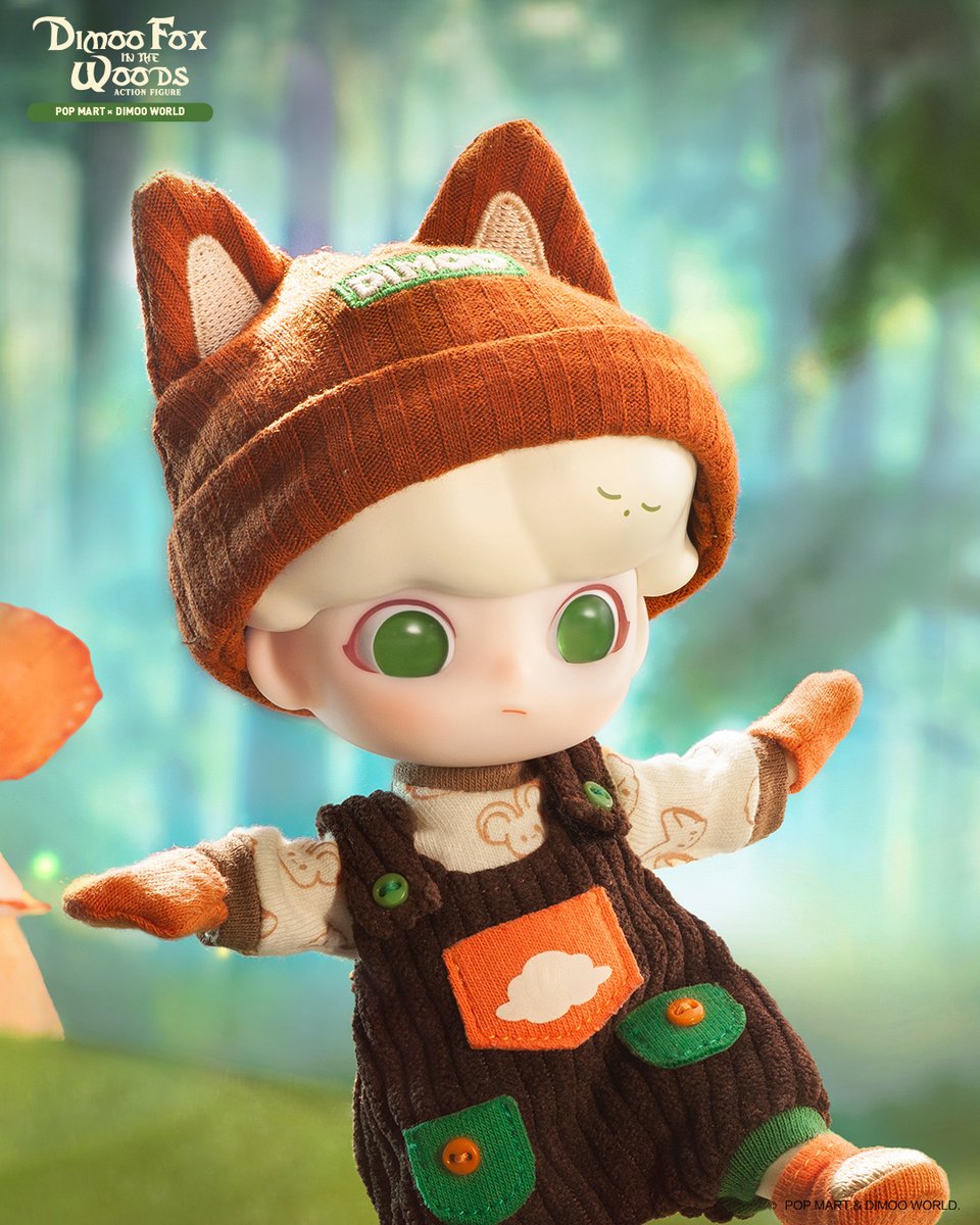 🆕🦊🆕DIMOO Fox in the Woods アクションフィギュア🆕🌳🆕 森の中で