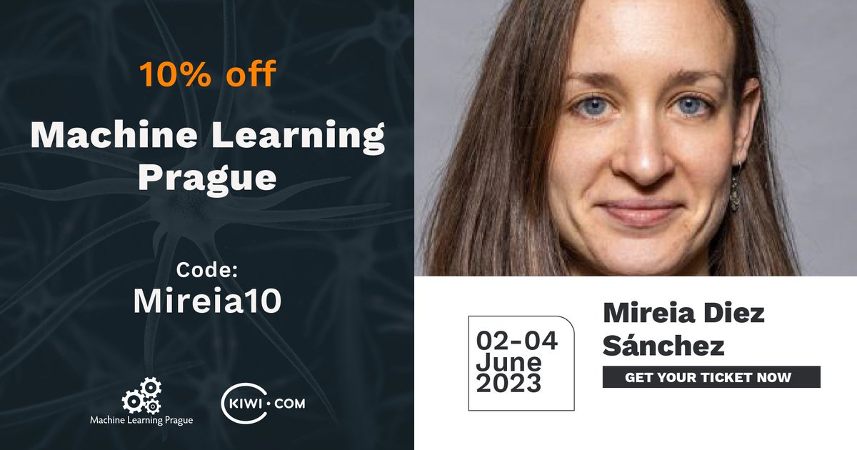 Mireia will be a speaker at the #MLPrague conference this year. She will share her machine learning experience together with other experts. The topic will be 'Deep learning approaches to speaker diarization'. If you don't have a ticket yet, feel free to use her 10% off code.