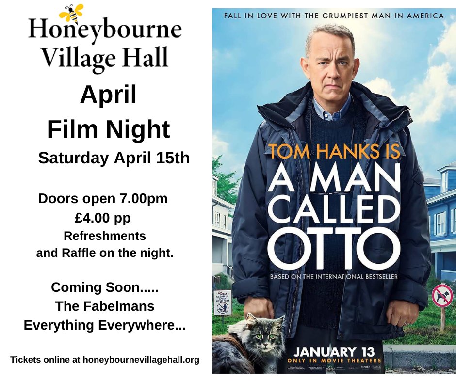 Showing Saturday night at Honeybourne Village Hall. To book tickets, please see our website.
#ruralcinema