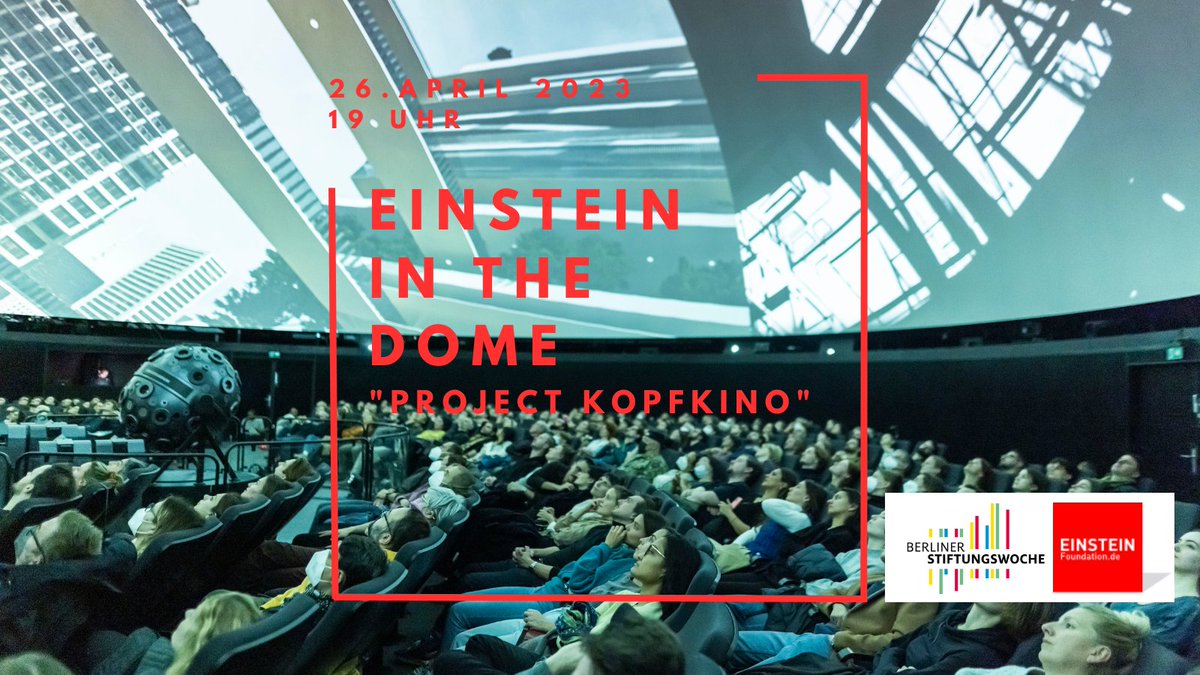 Don't miss #Einsteininthedome on April 26! It's all about designing improved urban environments based on positive human experiences & combines neuroscience @Prateep_Beed with architecture @SergProk. Experience immersive communication tools!🔭Register here: einsteinfoundation.de/einstein-in-th…