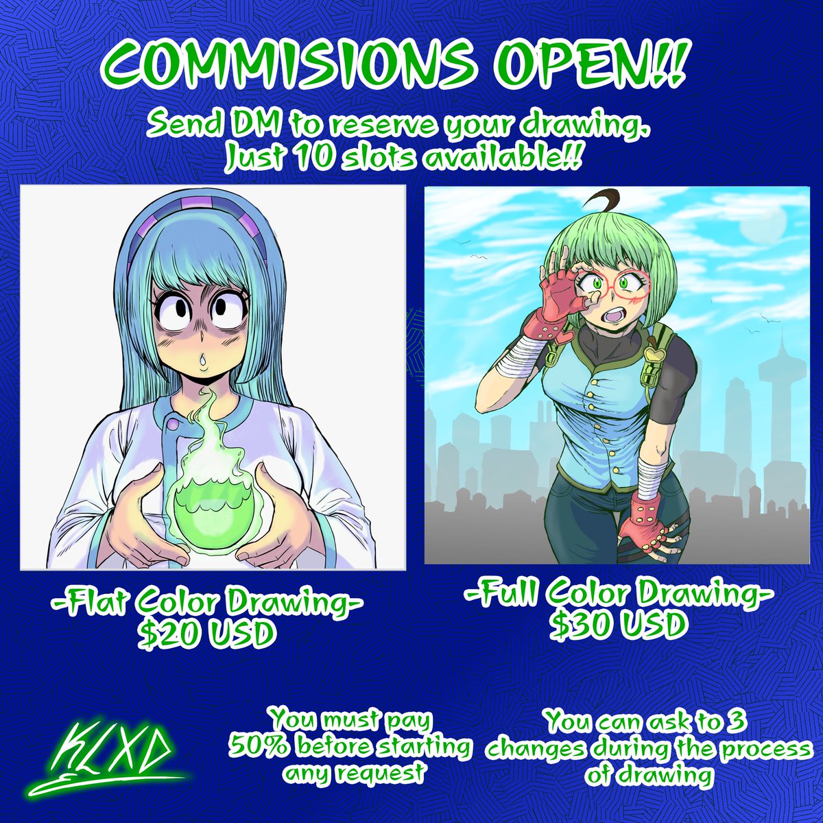 MegaCreepysLqdr's tweet photo. COMMISIONS OPEN!!
Just 10 Slots available. Payments by PayPal. Send DM to reserve your drawing now ^w^!!
#commisionsopen #drawingcommisions #drawing #art #artcommisions https://t.co/yk7KraFTaS