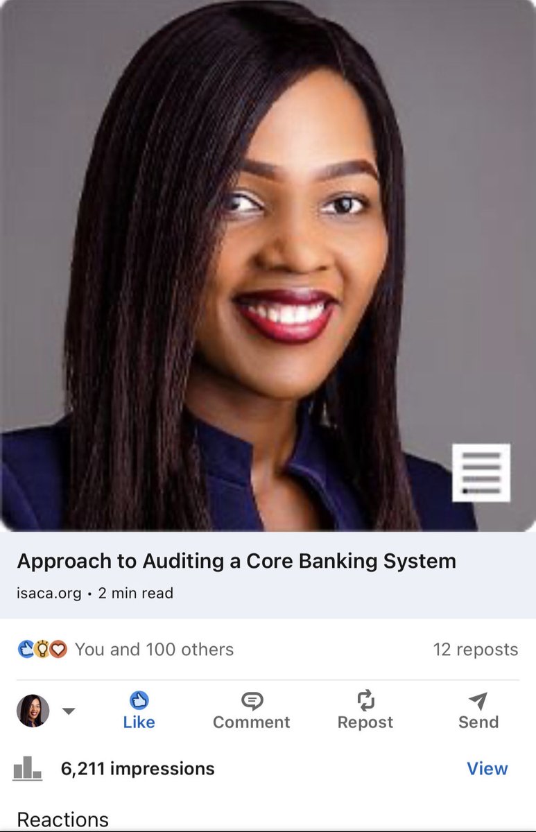 veronrose4's tweet photo. Have you read this article yet?
https://t.co/dYS31iRgfs #banking #financialservices #banks #audit #controltesting #certifiedinformationsystemsauditor #cisa #reporting #bcp #systemsaudit https://t.co/NttmySOnSc
